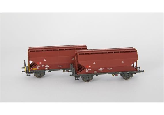 AareValleyModelsAG 1618-100 Getreidewagen-Set 2-tlg Tgpps braun SBB, Spur N