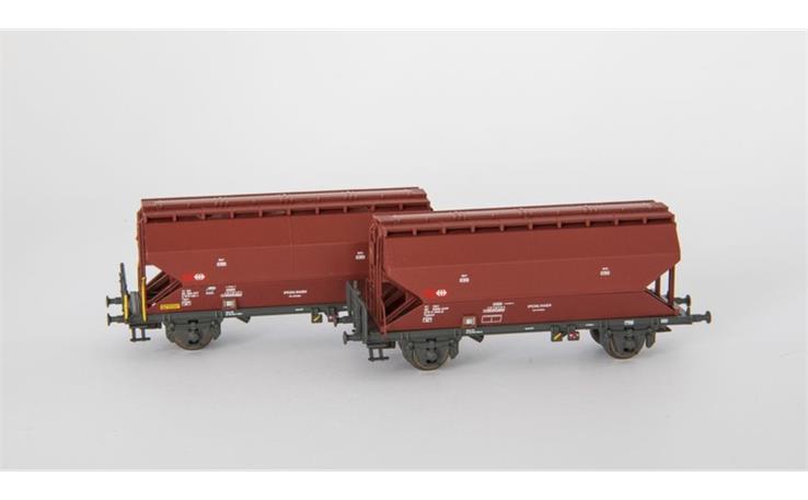 AareValleyModelsAG 1618-100 Getreidewagen-Set 2-tlg Tgpps braun SBB, Spur N