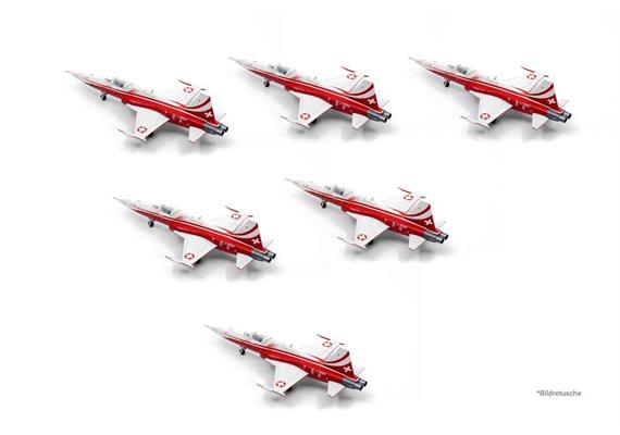 ACE 001808 Northrop F-5E Tiger II Patrouille Suisse Geschenkset mit 6 Modellen 1/200