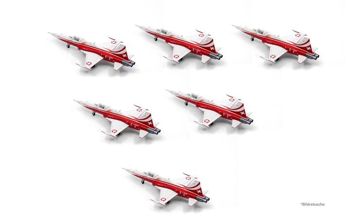 ACE 001808 Northrop F-5E Tiger II Patrouille Suisse Geschenkset mit 6 Modellen 1/200