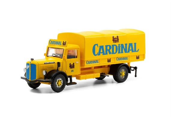 ACE 002371 Saurer S4C Pritsche-Plane Cardinal 1/87