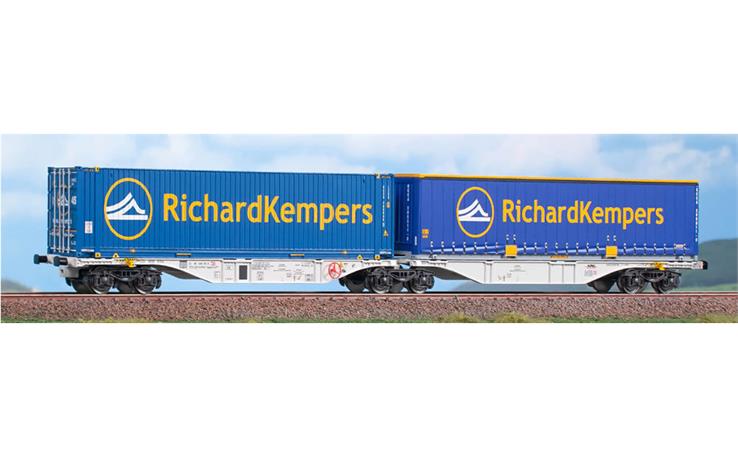 Acme 40381 Gelenk-Containerwagen Typ Sggrrmss 90, HUPAC "R.Kempers", H0 DC