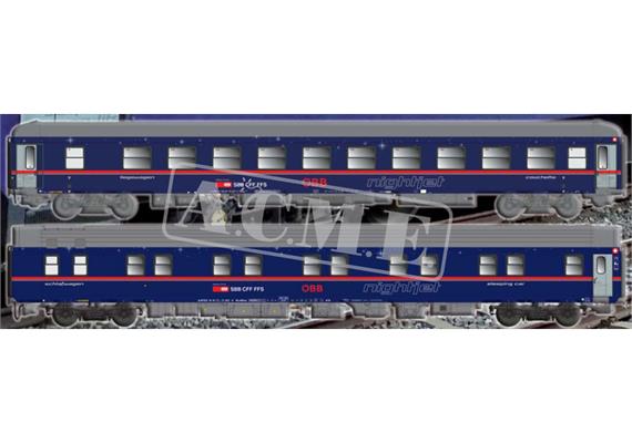 Acme 55331 Wagenset 2-tlg Nightjet ÖBB, H0 DC