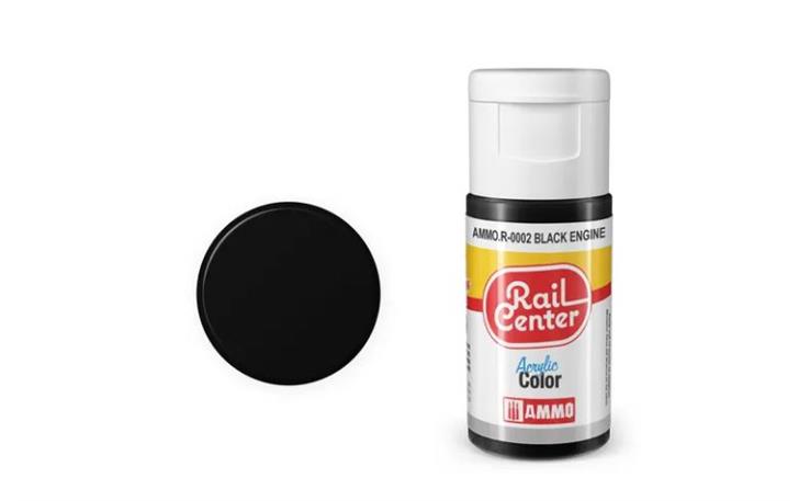 AMMO R-0002 Motorschwarz, Acrylfarbe, 20ml
