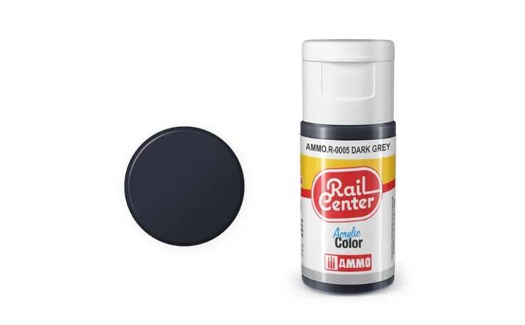 AMMO R-0005 Dunkelgrau, Acrylfarbe, 20ml