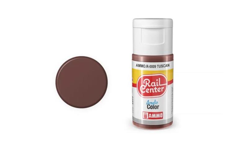 AMMO R-0009 Toskana-Rotbraun, Acrylfarbe, 20ml