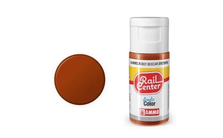 AMMO R-0031 Boxcar-Braun, Acrylfarbe, 20ml