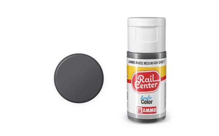 AMMO R-0032 Aschgrau, Acrylfarbe, 20ml