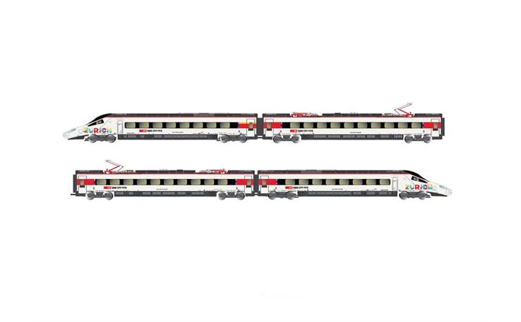 Arnold HN2567 Zugset RABe 503 Astoro München-Zürich 4-tlg SBB, Spur N
