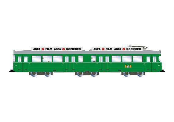 Arnold HN2692 Strassenbahn Düwag grün BVB Basel 6-achsig, Spur N
