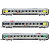 Arnold HN3503 Ergänzungswagenset 3-tlg zu ETR 610 SBB/Cisalpino, Spur N