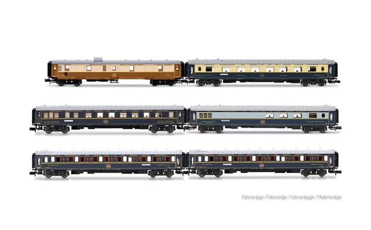 Arnold HN4522 Wagenset 6-tlg "50 Jahre Nostalgie-Istanbul-Orient-Express" Intraflug/CIWL,