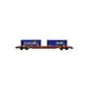 Arnold HN6486 Containerwagen Sgnss mit 2x22 Dani Trasporti FS, Spur N