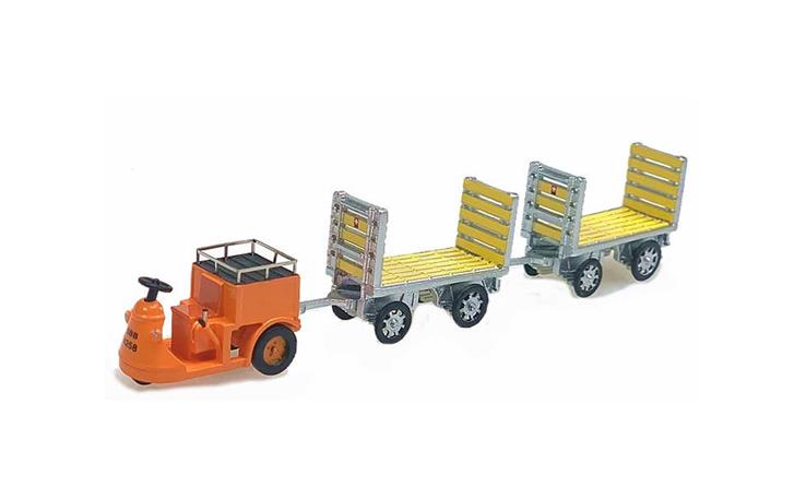 Arwico Collectors Edition 008703 SBB NEFAG Schlepper 3-Rad mit 2 Trolleys SBB, 1/87