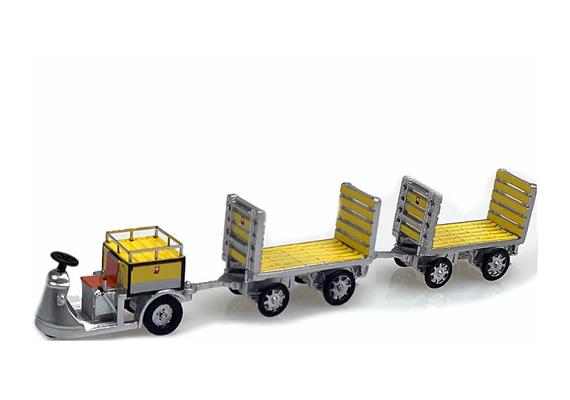 Arwico Collectors Edition 008704 Schlepper 3-Rad mit 2 Trolleys PTT, 1/87