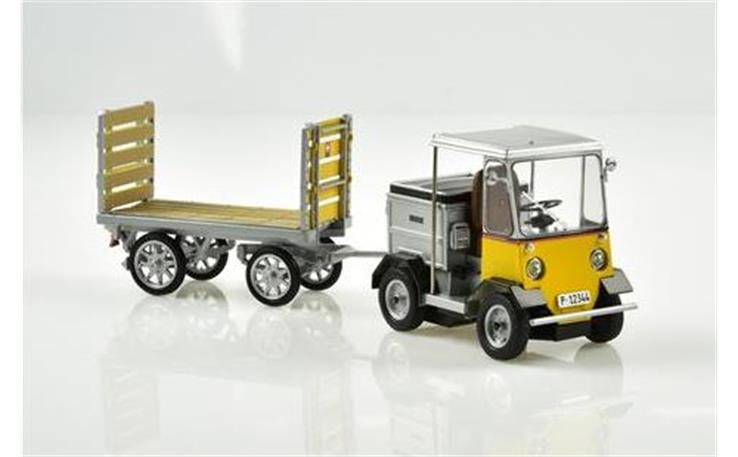 Arwico Collectors Edition PTT Elektro-Schlepper mit Anhänger TR-5047e Nefag
