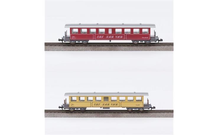 AVM 1712-100 Plattformenwagen Schmucktruckli & Sennhütte DBB, Spur N