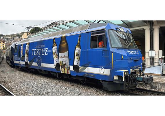 Bemo 1259331 MOB Ge 4/4 8001 Werbelok "Testuz", H0m