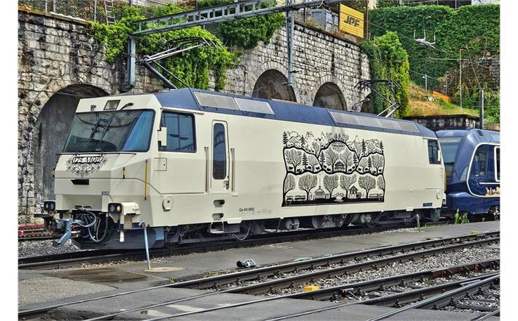 Bemo 1259362 MOB E-Lok Ge 4/4 8002 "125 Jahre MOB", H0m