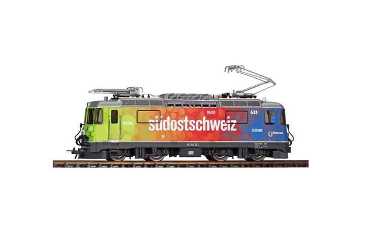 Bemo 1358175 RhB Ge 4/4 II 631 Werbelok "Südostschweiz", H0m Digital Sound