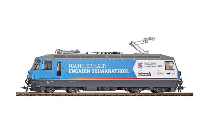 Bemo 1359189 E-Lok Ge 4/4 III 649 Werbelok "Engadiner Skimarathon" RhB, H0m Digital Sound