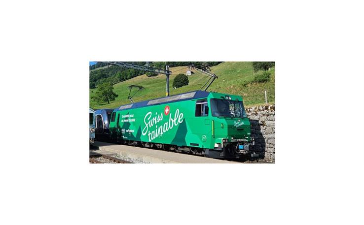 Bemo 1359344 MOB E-Lok Ge 4/4 8004 "Swisstainable", H0m Digital Sound