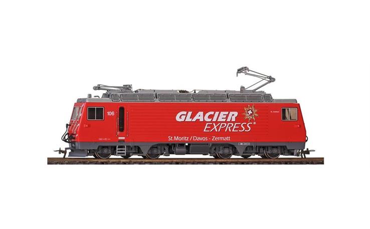 Bemo 1462256 MGB HGe 4/4 II 106 "Glacier Express", H0 AC Digital Sound