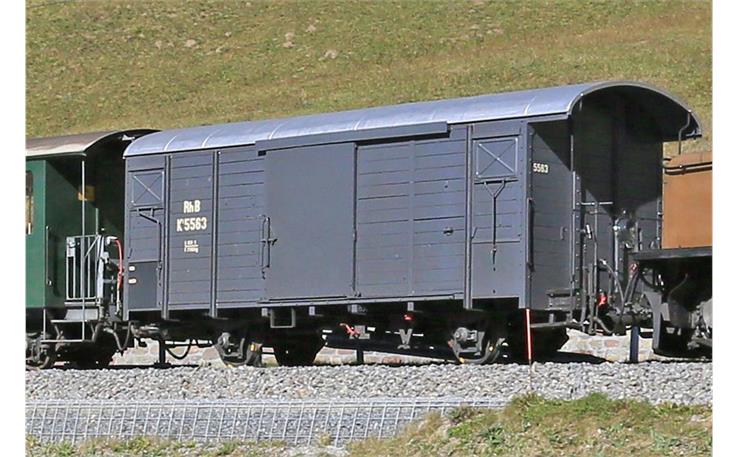 Bemo 2283143 RhB K1 5563 Nostalgiewagen grau - Jahreswagen 2026, H0m
