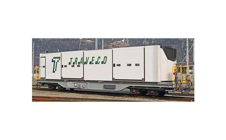 Bemo 2292104 RhB Sb-v 65694 mit Klimacontainer "Traveco", H0m