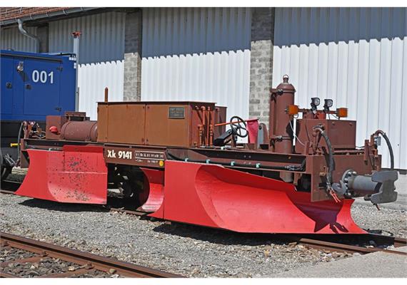Bemo 2299141 RhB Xk 9141 Spurpflug Metal-Collection, H0m