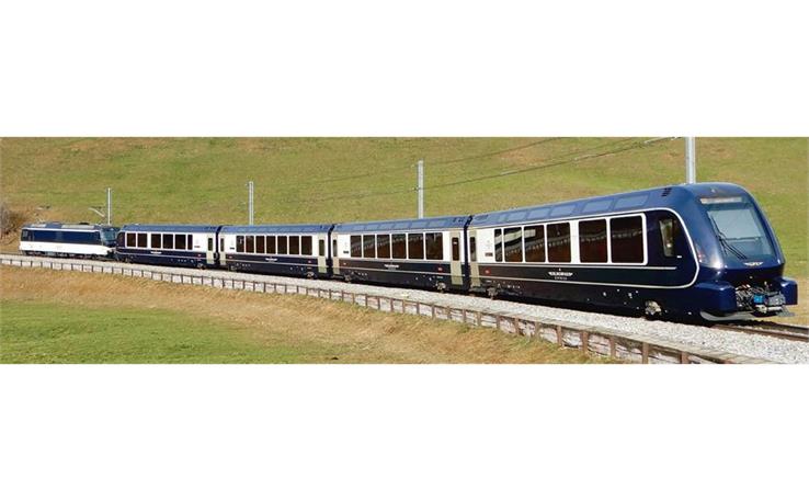 Bemo 3247311 MOB ABst 381 Steuerwagen "GoldenPass Express"