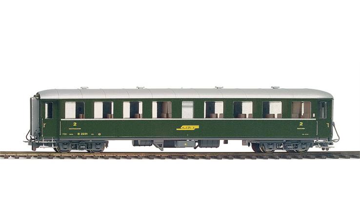 Bemo 3260119 RhB B 2229 Stahlwagen, H0m