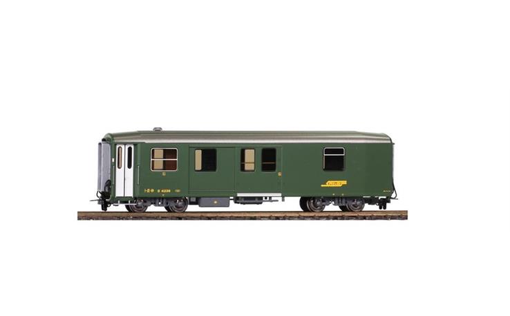 Bemo 3270116 RhB D 4226 Packwagen grün, H0m