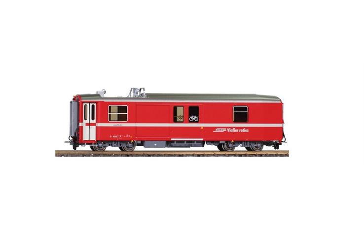 Bemo 3270183 Packwagen D 4223, neurot, Pantograph demontiert RhB, H0m
