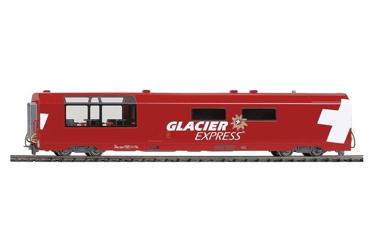 Bemo 3289132 RhB WRp 3832 "Glacier-Express" Servicewagen, H0m