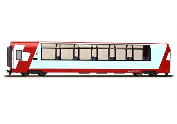 Bemo 3689126 Panoramawagen Bp 2536 "Glacier-Express" RhB, H0