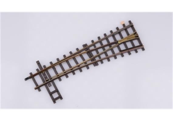 Bemo 4208000 12° Rechtsweiche HOm gekürzt, 127 mm