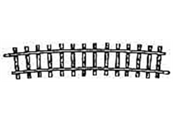 Bemo 4275000 Gebogenes Gleis HOm, R 515 mm, 12°