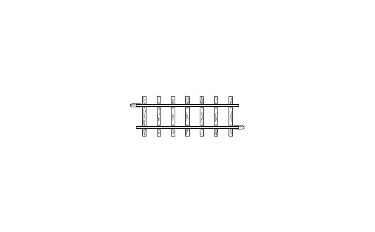 Bemo 4282000 H0m gerades Gleis, 56,5 mm