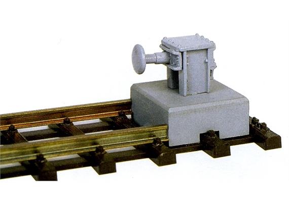 Bemo 6529000 RhB Prellbock Disentis "Metal Collection", H0m