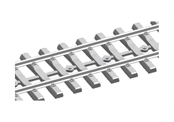 Bemo 9131000 Flexgleis 0m Betonschwelle, Bausatz 1m, Spurweite 22,2mm