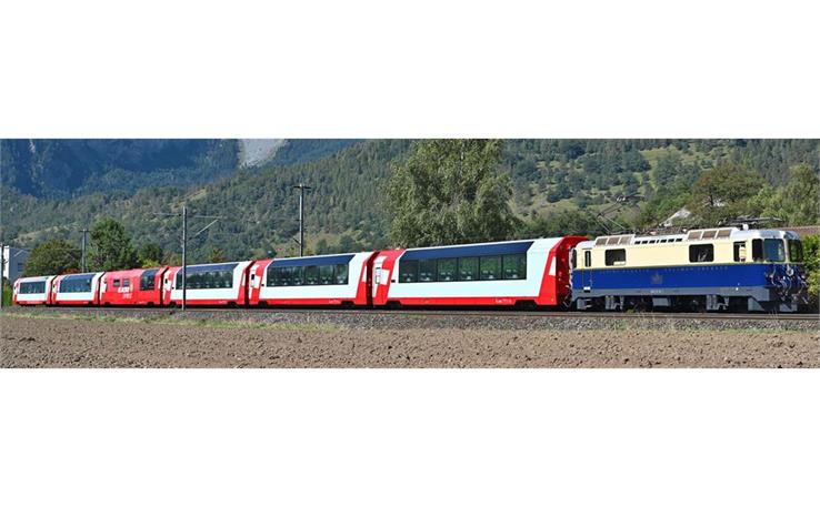 Bemo 9589131 RhB WRp 3831 Servicewagen "Glacier Express", Spur 0m