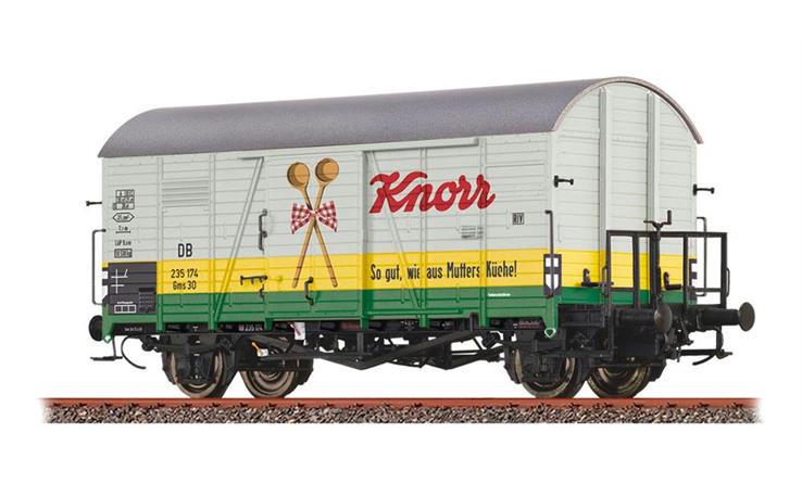 Brawa 51135 Gedeckter Güterwagen Baureihe Gms30 "Knorr" DB, H0