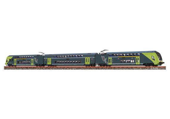 Brawa 64548 Doppelstock-Triebzug TWINDEXX VARIO 3-tlg, Spur N