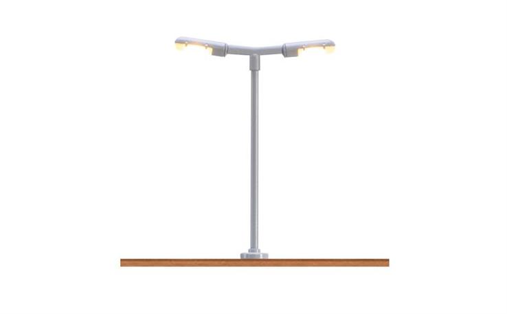 Brawa 83002 N Bahnsteigleuchte, 2-fach mit LED, [einzeln]