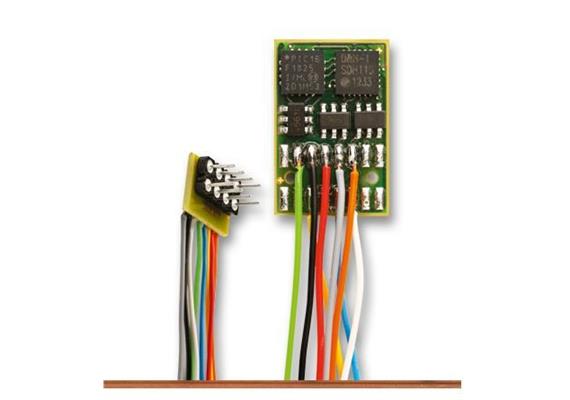 Brawa 99804 Fahrzeugdecoder DH16A-2, Anschlusskabel für NEM652, 8-polig