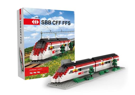 Brixies 240112 SBB Zug, Schwieritgkeitsgrad Level 3, 413 Teile