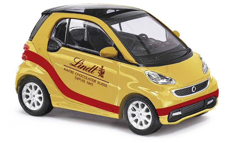 Busch 46205 Smart Fortwo 2012 "Lindt" gold 1/87