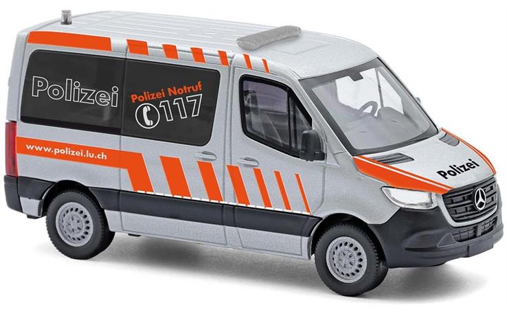 Busch 53474 MB Sprinter, Polizei Luzern (CH) 1/87