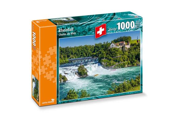 Carta Media 07271 Rheinfall mit Schloss Laufen Puzzle 1000 Teile